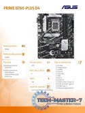 Płyta główna PRIME B760-PLUS D4 s1700 4DDR4 ATX