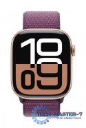 Watch Series 10 GPS, koperta 42 mm z aluminium w kolorze różowego złota z opaską sportową w kolorze dojrzałej śliwki
