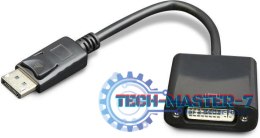 Adapter Displayport (M) - DVI (F) 29pin czarny
