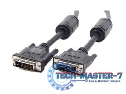 Kabel DVI-D(M)/DVI-D(M)(24+1) Dual Link Ferryt 1.8M Czarny