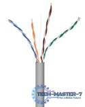Kabel UTP drut kat. 5e (CCA) 305m szary