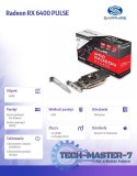 Karta graficzna Radeon RX 6400 PULSE GAMING 4GB GDDR6 64bit DP/HDMI