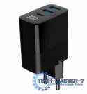 Ładowarka GaN 2xA 1xC LCD 30W PD QC3.0 czarna
