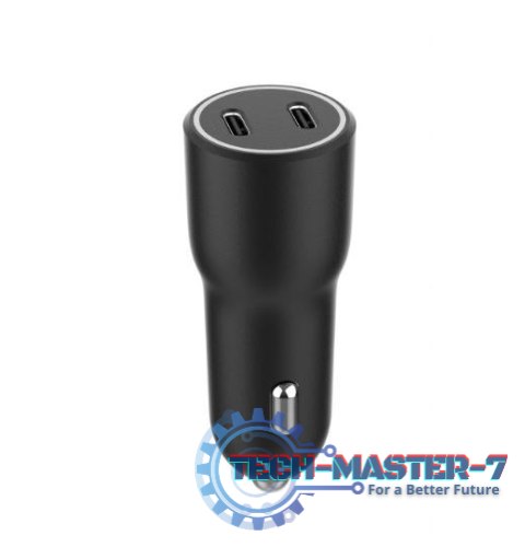 Ładowarka samochodowa 2xUSB-C PD 40W czarna Ładowarka samochodowa 2xUSB-C PD 40W czarna