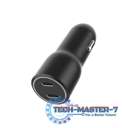 Ładowarka samochodowa 2xUSB-C PD 40W czarna Ładowarka samochodowa 2xUSB-C PD 40W czarna