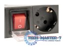 Listwa zasilająca rack (PDU), 8 gniazd typ Schuko, 1U, 10A, wtyk C14 3m