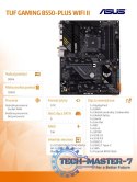 Płyta główna TUF GAMING B550-PLUS WI FI II AM4 4DDR4 HDMI/DP M.2 ATX