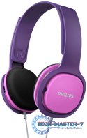 Słuchawki Na głowę PHILIPS SHK2000 Różowo-fioletowy (3.5 mm wtyk/Różowo-fioletowy)