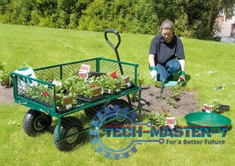 Wózek transportowy ogrodowy 200 kg otwierane burty duże pompowane koła MultiGarden MULTI GARDEN Wózek transportowy ogrodowy 200 kg otwierane burty duże pompowane koła MultiGarden MULTI GARDEN