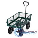 Wózek transportowy ogrodowy 200 kg otwierane burty duże pompowane koła MultiGarden MULTI GARDEN