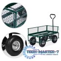 Wózek transportowy ogrodowy 200 kg otwierane burty duże pompowane koła MultiGarden MULTI GARDEN
