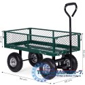 Wózek transportowy ogrodowy 200 kg otwierane burty duże pompowane koła MultiGarden MULTI GARDEN