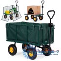 Wózek transportowy ogrodowy 400 kg do traktorka otwierane burty duże pompowane koła MultiGarden MULTI GARDEN