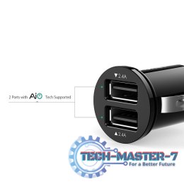 CC-S1 Mini ładowarka samochodowa 2xUSB AiPower 4.8A 24W