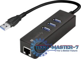 Hub USB TECHLY IDATA-USB-ETGIGA-3U2