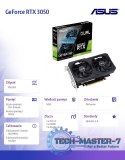 Karta graficzna GeForce RTX 3050 DUAL OC V2 8GB GDDR6 128Bit DVI-D/HDMI/DP