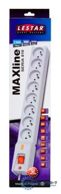 Listwa przeciwprzepięciowa LX 810, 1L, 1,5m, szara