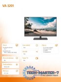 Monitor 31,5 cali VA-3201 HDMI DP VGA 24/7 czarny