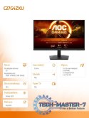 Monitor C27G4ZXU 27 cali Zakrzywiony Fast VA 280Hz HDMIx2 DP