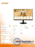 Monitor U27B3AF 27 cali IPS 4K HDMIx2 DP HAS Głośniki