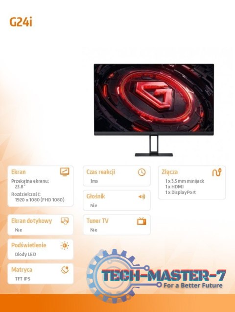 Monitor gamingowy G24i Monitor gamingowy G24i