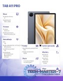 Tablet A11 Pro 4G 11" 8/128GB szary