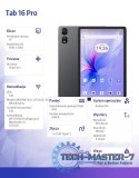 Tablet TAB16 Pro LTE 8/256GB 7700 mAh 11 cala szary