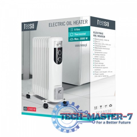 Grzejnik olejowy 2000W (9 żeberek) Grzejnik olejowy 2000W (9 żeberek)