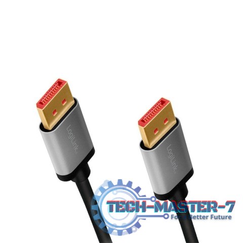 Kabel DisplayPort 8K/60 Hz,DP/M do DP/M aluminiowy 2m Kabel DisplayPort 8K/60 Hz,DP/M do DP/M aluminiowy 2m