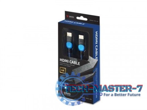 Kabel HDMI 2.0 niebiesko-czarny 1,8m, GCL-02 Kabel HDMI 2.0 niebiesko-czarny 1,8m, GCL-02