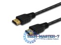 Kabel HDMI (M) 2m, czarny, złote końcówki, v1.4 high speed, ethernet/3D wielopak 10 szt., CL-05