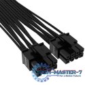 Kabel PSU 12+4 PCIe5.0 12VHPWR 600W czarny