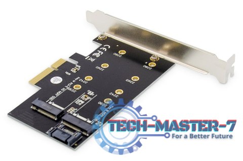 Karta rozszerzeń (Kontroler) M.2 NGFF/NVMe SSD PCIe 3.0 x4 SATA 80, 60, 42, 30 mm Karta rozszerzeń (Kontroler) M.2 NGFF/NVMe SSD PCIe 3.0 x4 SATA 80, 60, 42, 30 mm