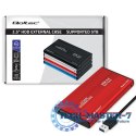 Obudowa na dysk HDD/SSD 2.5 cala SATA3 | USB 3.0 | Czerwona