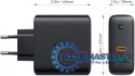 PA-D3 ładowarka sieciowa 2xUSB Power Delivery (1xUSB A+1xUSB C) 60W 5.4A