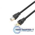 Patchcord Cat.7 SSTP (8P8C) RJ45, 10M, C1813EBK Czarny