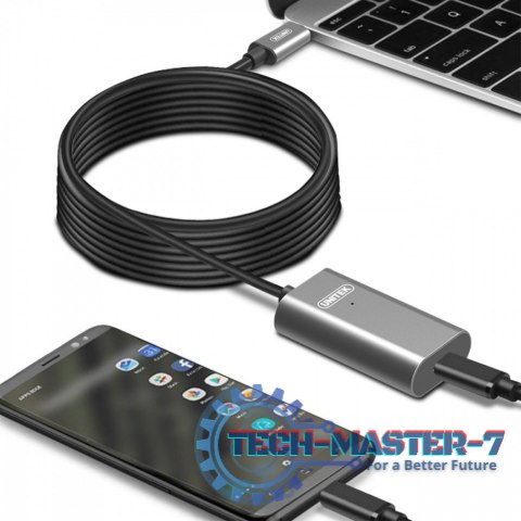 Przedłużacz aktywny USB Typ-C 3.1, 5m, M/F; U305A Przedłużacz aktywny USB Typ-C 3.1, 5m, M/F; U305A