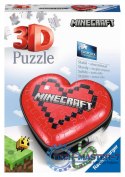 Puzzle 3D 54 elementy Minecraft Serce