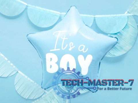Balon foliowy "It's a boy" na baby shower gwiazda niebieska 48cm Balon foliowy "It's a boy" na baby shower gwiazda niebieska 48cm