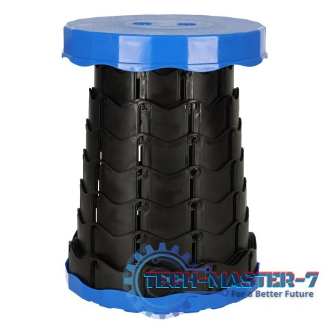 Krzesło składane taboret teleskopowy turystyczny przenośny niebieski 200kg Krzesło składane taboret teleskopowy turystyczny przenośny niebieski 200kg
