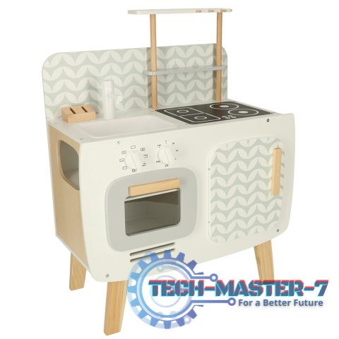 Kuchnia dla dzieci drewniana MDF LULILO RETRO akcesoria 73cm Kuchnia dla dzieci drewniana MDF LULILO RETRO akcesoria 73cm