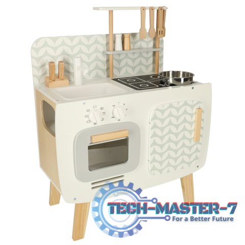 Kuchnia dla dzieci drewniana MDF LULILO RETRO akcesoria 73cm Kuchnia dla dzieci drewniana MDF LULILO RETRO akcesoria 73cm