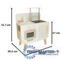 Kuchnia dla dzieci drewniana MDF LULILO RETRO akcesoria 73cm