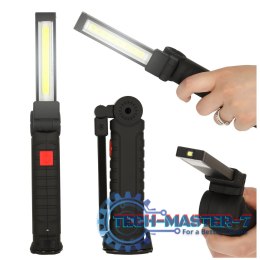 Lampa warsztatowa latarka USB 5 trybów magnes hak akumulator 1200 mAh 200 lm KAFUWELL