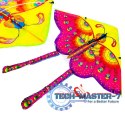 Latawiec duży 90cm motyl fioletowy