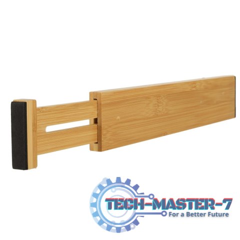Organizer do szuflady bambusowy separator regulowany na sztućce narzedzia 43cm 1 sztuka Organizer do szuflady bambusowy separator regulowany na sztućce narzedzia 43cm 1 sztuka