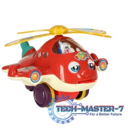 Pchacz na kiju samolot helikopter z dźwiękiem