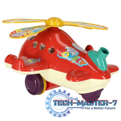 Pchacz na kiju samolot helikopter z dźwiękiem Pchacz na kiju samolot helikopter z dźwiękiem