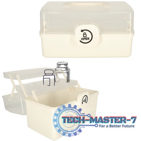 Pojemnik na leki organizer pudełko apteczka 29 x 16 x 15 cm Pojemnik na leki organizer pudełko apteczka 29 x 16 x 15 cm