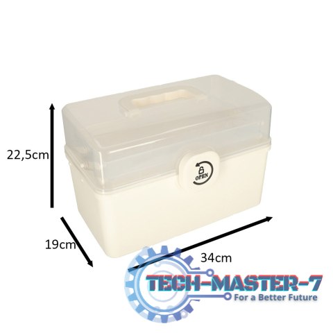 Pojemnik na leki organizer pudełko apteczka 34 x 19 x 22,5 cm Pojemnik na leki organizer pudełko apteczka 34 x 19 x 22,5 cm